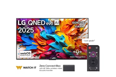 تلفزيون LG QNED evo AI QNED9M مقاس 75 بوصة MiniLED بدقة 4K معدل تحديث 144Hz VRR ذكي مع جهاز تحكم سحري بالذكاء الاصطناعي webOS25 إصدار 2025 - 75QNED9MA6A