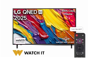 تلفزيون LG QNED AI QNED82 4K Smart TV مقاس 55 بوصة المدعوم بجهاز التحكم AI Magic remote وميزة HDR10 وواجهة webOS25 طراز عام 2025 - 55QNED82A6A