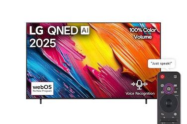 تلفزيون LG QNED AI QNED70 4K Smart TV مقاس 86 بوصة المدعوم بجهاز التحكم AI Magic remote وميزة HDR10 وواجهة webOS25 طراز عام 2025 - 86QNED70A6A