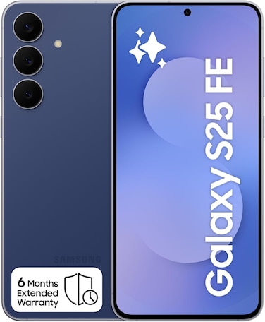 جوال سامسونج جالكسي S25 FE بالذكاء الاصطناعي، ذاكرة رام 8 جيجابايت/سعة تخزين 256 جيجابايت/كاميرا 50 ميجابكسل/شاشة 6.7 بوصة/تصميم رفيع وخفيف الوزن، لون كحلي (نسخة المملكة العربية السعودية)