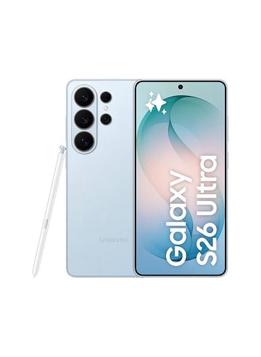 سامسونج جالاكسي S26 ألترا ذات شريحتين مزدوجتين بلون أزرق سكاي 12 جيجابايت رام 512 جيجابايت 5G - نسخة الشرق الأوسط