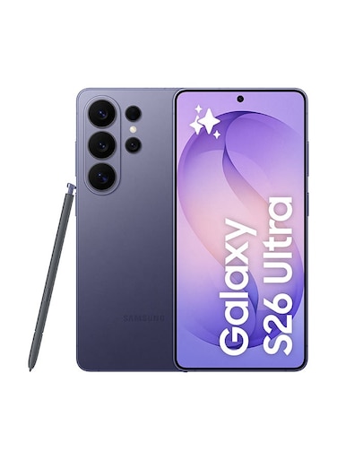 سامسونج جالاكسي S26 ألترا ثنائي الشريحة كوبالت بنفسجي 12 جيجابايت رام 512GB 5G - نسخة الشرق أوسطية