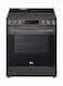 LG Electric Range 5 Ceramic Hobs LSEL6333D Black/Stainless Steel (Installation Not Included)