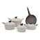 Beige Korean Granite Cookware Set, 9 Pieces