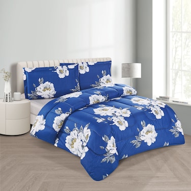 STARGOLD Microfiber Solid 4 Pieces Comforter Set Fitted Sheet, Pillowsham, Comforter 170X230 CM King Size Mattress SG-CP2016