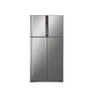 هيتاشي ثلاجة بابين 21.2 قدم 600 لتر فضي (R-V805PS1KV-1BSL)