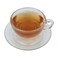 Cafe Saif Gallery Latte Cup Set, 260 ml, with Saucer, 4 Pieces - Clear