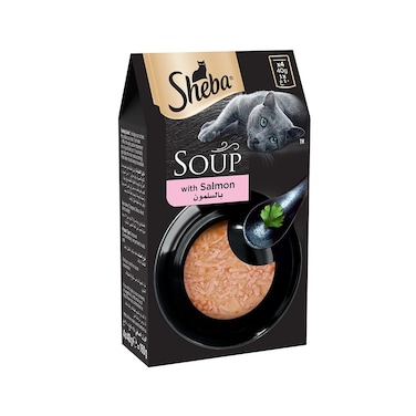 Sheba Classics Soup with Salmon Cat Food Pouches - 4 x 40 g