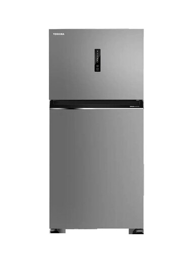 Toshiba Top Mount 2 Doors Refrigerator (21.5 CFT,608 LTR), Inverter, Silver (Installation Not Included)