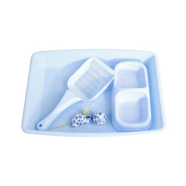 Pawise Kitty Starter Kit Blue, Set of 4 Items