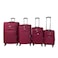 VIPTOUR 4 Piece Softside Spinner 4 Wheels Fabric Trolley Luggage With Number Lock 20/24/28/32 Inches, VT-TR512