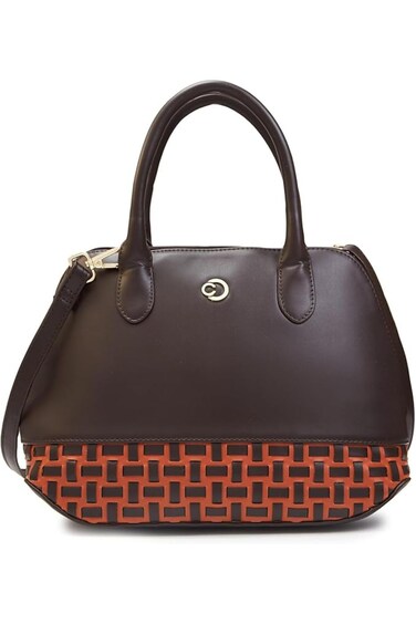 Zeta Women's Bag Satchel Medium Chocolate
