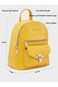 Rabina حقيبة نسائية موضة ظهر متوسطة صفراء