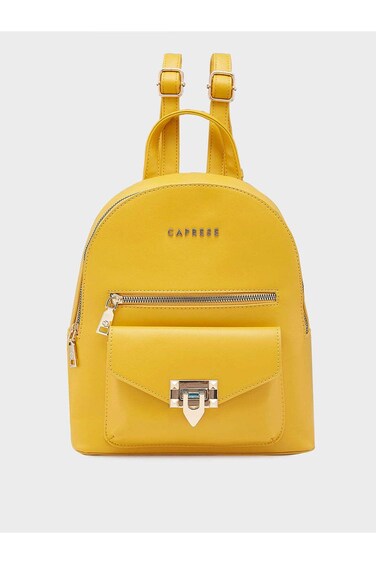 Rabina حقيبة نسائية موضة ظهر متوسطة صفراء