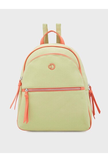 Mia حقيبة نسائية موضة ظهر متوسطة فستقية