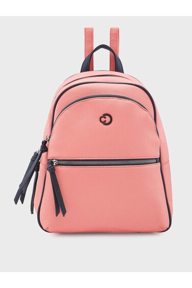 Mia حقيبة نسائية موضة ظهر متوسطة مرجانية