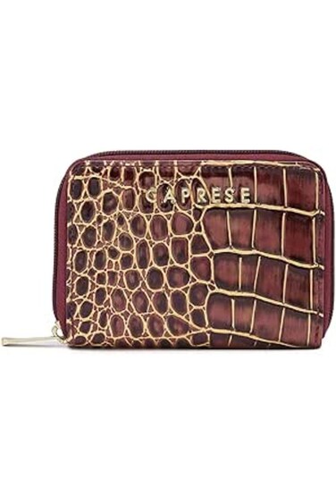 Miranda Women's Bag Zip Around Wallet Small Burgundy