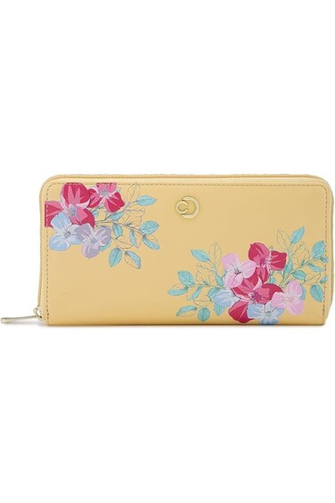 Shanaya Women's Bag Zip Around Wallet Large Yellow