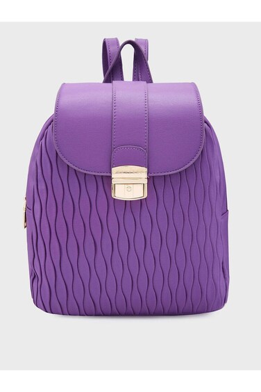 Shelbee حقيبة نسائية موضة ظهر متوسطة بنفسجية