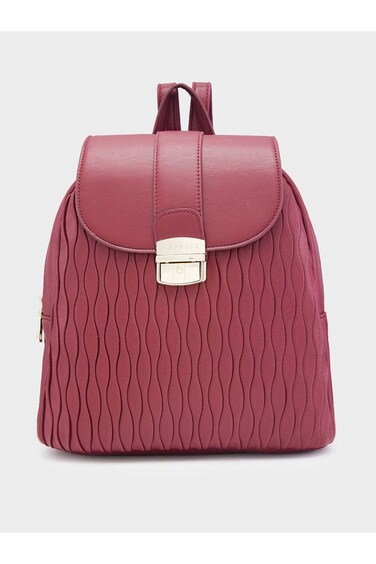 Shelbee حقيبة نسائية موضة ظهر متوسطة برغندي