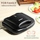 Sandwich Maker 800W   2-Sandwich Capacity   Non-Stick Plates, Automatic Temperature Control   Stainless Steel Finish   Easy Clean &amp; Anti-Skid