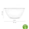 Mixing &amp; Serving Bowl, 3.5L   Oven, Microwave &amp; Freezer Safe   Scratch &amp; Stain Resistant, Chemical-Free, Crystal Clear