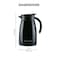 Insulated Stainless Steel Tea and Coffee Vacuum Thermos Flask, Black, 1L