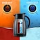 Insulated Stainless Steel Tea and Coffee Vacuum Thermos Flask 1.5 Liter-Black