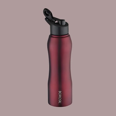 Grip n Sip stainless steel water bottle Maroon, 750ml