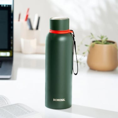 Stainless Steel Vacuum Insulated Water Bottle Green, 850ml