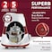 Supermax 3 In 1 Multi Purpose Blender 750W Mixer Grinder   Powerful Motor, Speed Control With Pulse   1.5L Unbreakable Big Jar, Grinder Jar, Meat Mincer Jar,   Wet &amp; Dry Grinding