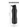 Grip-n-Sip stainless steel water bottle, Black 750 ml