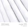 Microfiber Hotel Comforter Sets, Fits 160 cm x 200 cm Size Bed, Duvet Filling Included, 5 Pcs Queen Size, Hotel Stripe Pattern, White