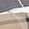 Cotton Floral Comforter Sets, Fits 160 x 200 cm Queen Size Bed, 5 Pcs, 100% Cotton 200 Thread Count, With Removable Filling, Dark Grey