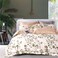 مفرش صيفي مزدوج من  قطن، يناسب سرير بحجم 200 × 200 سم، 9 قطع، 100% قطن 200 غرزة، مع الحشوة القابلة للنزع، جمل