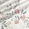 Cotton Floral Comforter Sets, Fits 160 x 200 cm Queen Size Bed, 5 Pcs, 100% Cotton 200 Thread Count, With Removable Filling, White