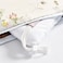 Cotton Floral Comforter Sets, Fits 120 x 200 cm Single Size Bed, 5 Pcs, 100% Cotton 200 Thread Count, With Removable Filling, White