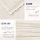 Lightweight Velvet Blanket, 350GSM, Double Size 260 x 240 cm, Extra Soft All Season Fleece Blanket, Bed And Sofa Blanket, Cream
