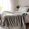 Lightweight Velvet Blanket, 350GSM, Twin Size 230 x 170 cm, Extra Soft All Season Fleece Blanket, Bed And Sofa Blanket, Medium Grey