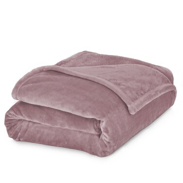 مفرش صيفي ممفربطانية مخمل خفيفه بمقاس مزدوج، 350 جم/متر مربع، 260 × 240 سم، صوف إضافي فائق النعومة لجميع فصول السنة، تستخدم كغطاء للسرير والأَرِيكَة، رمادي بنفسجي