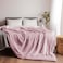 Lightweight Velvet Blanket, 350GSM, Twin Size 230 x 170 cm, Extra Soft All Season Fleece Blanket, Bed And Sofa Blanket, Purple Pink