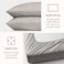4Piece Microfiber Bedspread Set, Fits 200 x 200 cm Double Size Bed, King Size Compressed Comforter Set,Silver Grey