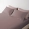 King Microfiber Sheet Set, King Size 3 Pieces, Hotel Stripes design, Purple Grey