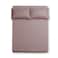 King Microfiber Sheet Set, King Size 3 Pieces, Hotel Stripes design, Purple Grey