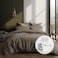 Cotton Hotel Comforter Sets, Fits 120 cm x 200 cm Size Bed, 5 Pcs Single Size, With Removable Filling, 100% Cotton, 240 Thread Count, Hotel Stripe Pattern, Brown