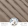 Cotton Hotel Comforter Sets, Fits 120 cm x 200 cm Size Bed, 5 Pcs Single Size, With Removable Filling, 100% Cotton, 240 Thread Count, Hotel Stripe Pattern, Brown