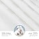 Cotton Hotel Comforter Sets, Fits 120 cm x 200 cm Size Bed, 5 Pcs Single Size, With Removable Filling, 100% Cotton, 240 Thread Count, Hotel Stripe Pattern, Ivory