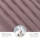 Cotton Hotel Comforter Sets, Fits 120 cm x 200 cm Size Bed, 5 Pcs Single Size, With Removable Filling, 100% Cotton, 240 Thread Count, Hotel Stripe Pattern, Purple Grey