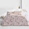 Microfiber Printed Comforter Sets, Fits 160 x 200 cm Queen Size Bed, 4 Pcs, With Soft Filling, Light Coffee