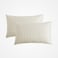 Microfiber Hotel Duvet Cover Sets, Fits 200 cm x 200 cm Size Bed,  6 Pcs King Size, Hotel Stripe Pattern, Cream